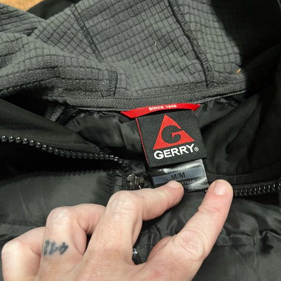 Gerry | Women's Black Light Weight Quilted Full Zip Hooded Jacket Sz M - Picture 2 of 4